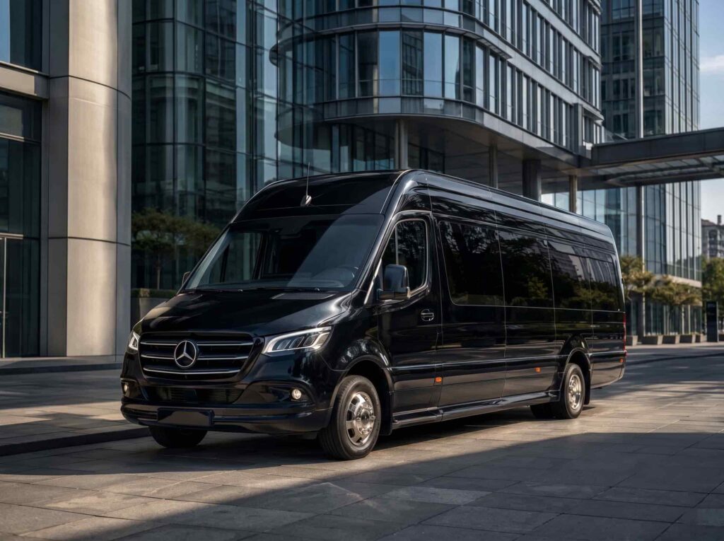Mercedes-Benz luxury minibus chauffeur vehicle